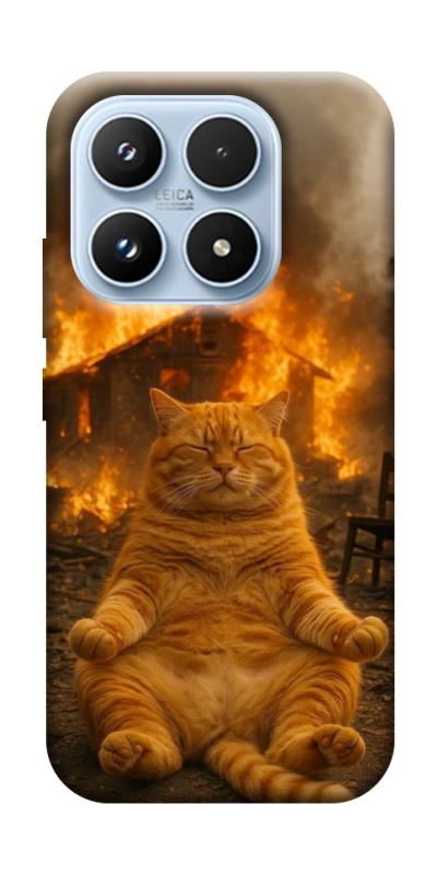 Чехол itsPrint Burning cat для Xiaomi 17 Pro, животные, купить оптом с доставкой