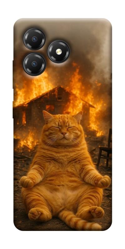 Чохол itsPrint Burning cat для ZTE Blade A36, тварини, купити оптом з доставкою