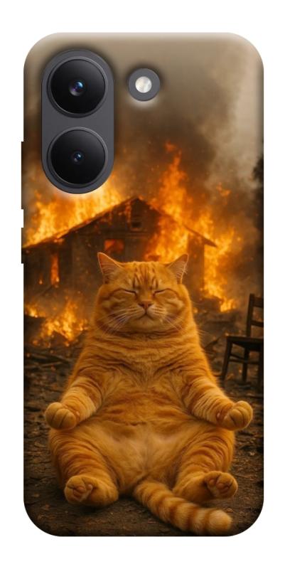 Чохол itsPrint Burning cat для Xiaomi Poco X8 Pro, тварини, купити оптом з доставкою