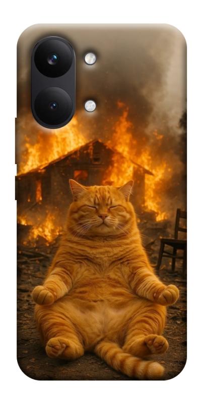 Чохол itsPrint Burning cat для Xiaomi Poco X8 Pro Max, тварини, купити оптом з доставкою