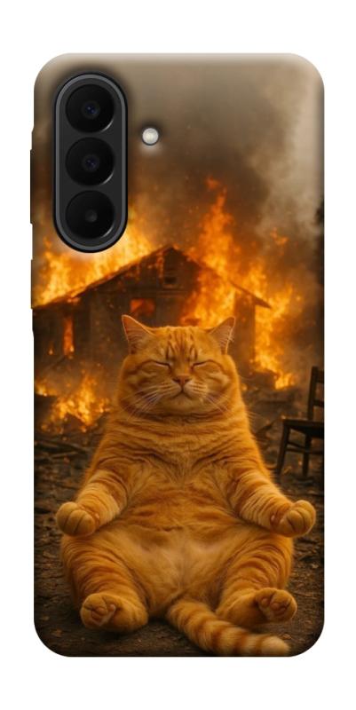 Чохол itsPrint Burning cat для Samsung Galaxy A27, тварини, купити оптом з доставкою