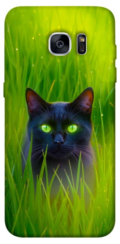 Чехол itsPrint Cat in the grass для Samsung G935F Galaxy S7 Edge, животные, купить оптом с доставкой