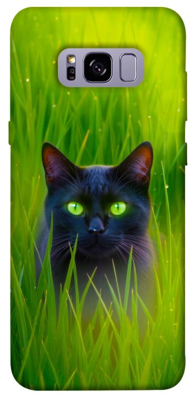 Чехол itsPrint Cat in the grass для Samsung G955 Galaxy S8 Plus, животные, купить оптом с доставкой