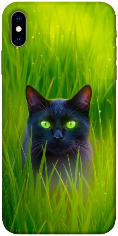 Чехол itsPrint Cat in the grass для Apple iPhone X (5.8"), животные, купить оптом с доставкой