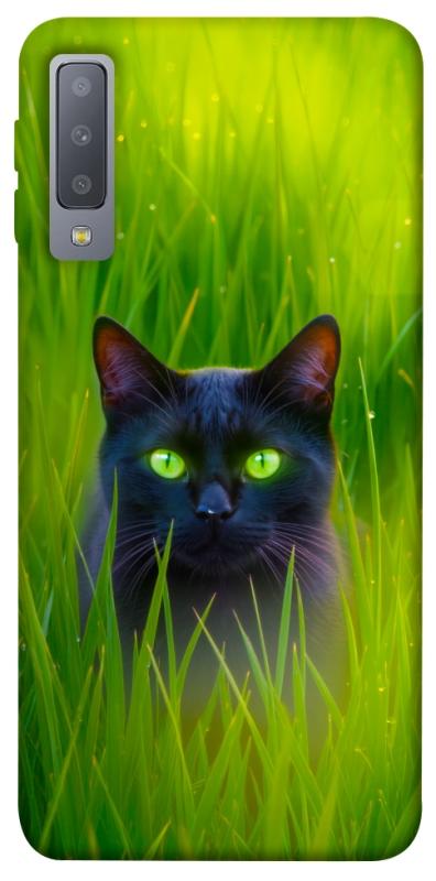 Чехол itsPrint Cat in the grass для Samsung A750 Galaxy A7 (2018), животные, купить оптом с доставкой