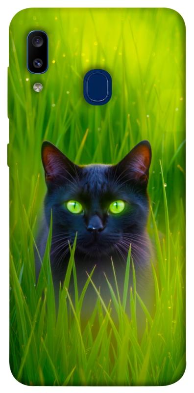 Чехол itsPrint Cat in the grass для Samsung Galaxy A20 / A30, животные, купить оптом с доставкой