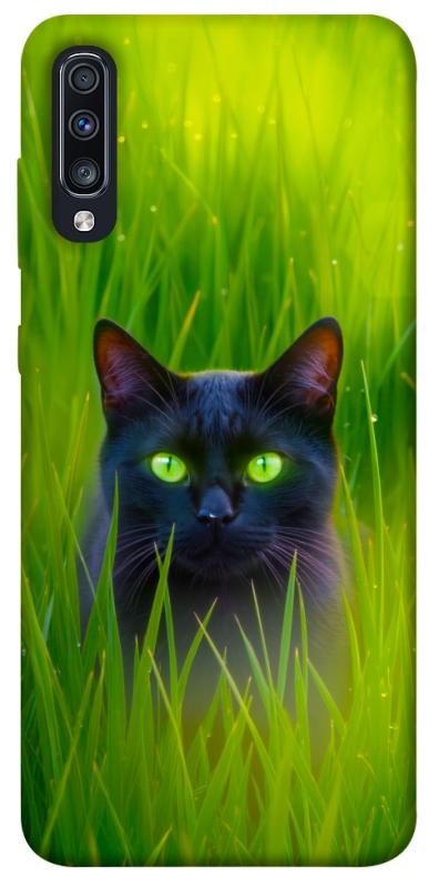 Чехол itsPrint Cat in the grass для Samsung Galaxy A70 (A705F), животные, купить оптом с доставкой