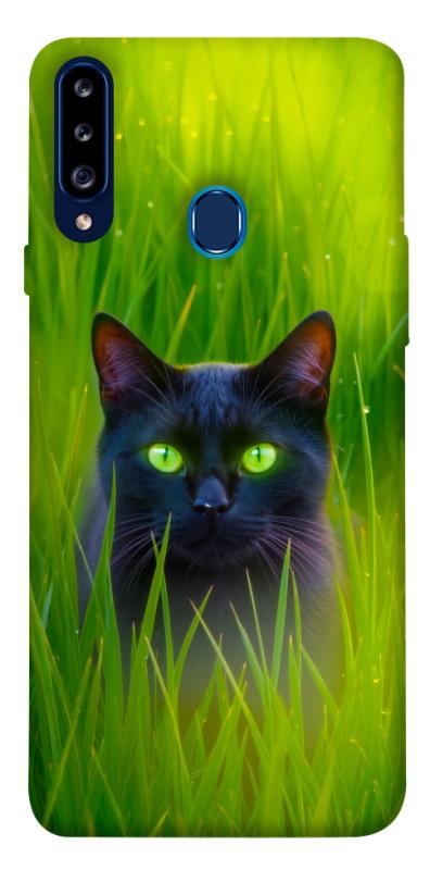 Чехол itsPrint Cat in the grass для Samsung Galaxy A20s, животные, купить оптом с доставкой