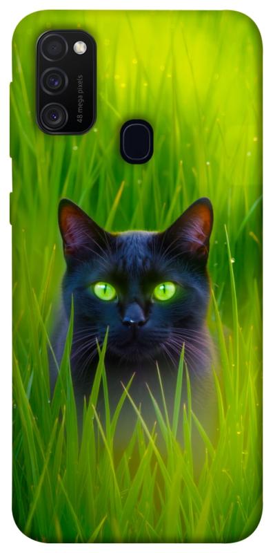 Чехол itsPrint Cat in the grass для Samsung Galaxy M30s / M21, животные, купить оптом с доставкой