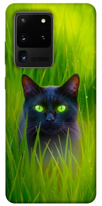 Чехол itsPrint Cat in the grass для Samsung Galaxy S20 Ultra, животные, купить оптом с доставкой