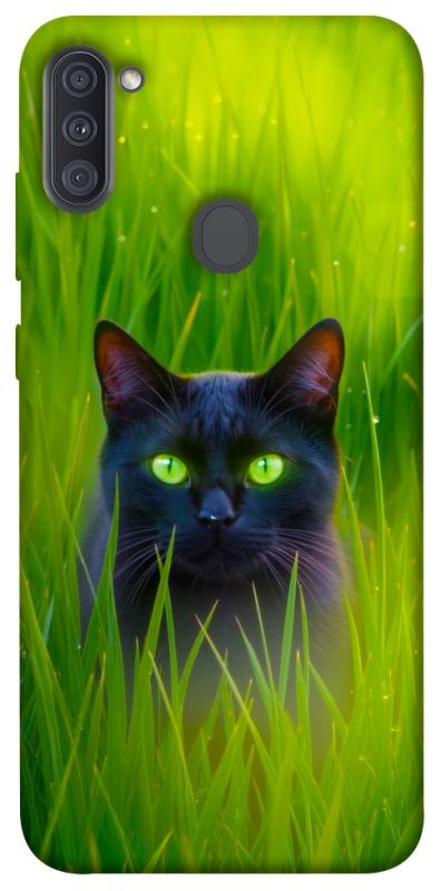 Чехол itsPrint Cat in the grass для Samsung Galaxy A11, животные, купить оптом с доставкой