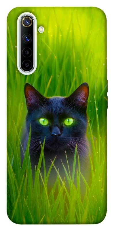 Чехол itsPrint Cat in the grass для Realme 6, животные, купить оптом с доставкой