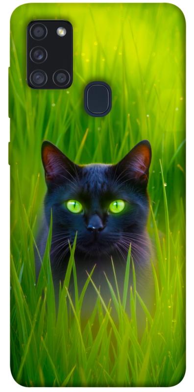 Чехол itsPrint Cat in the grass для Samsung Galaxy A21s, животные, купить оптом с доставкой