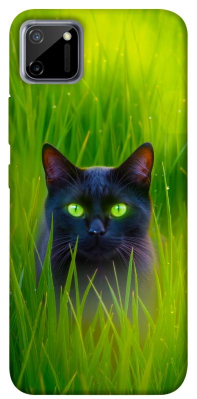 Чехол itsPrint Cat in the grass для Realme C11, животные, купить оптом с доставкой