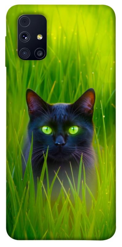 Чехол itsPrint Cat in the grass для Samsung Galaxy M31s, животные, купить оптом с доставкой