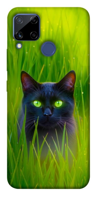 Чехол itsPrint Cat in the grass для Realme C15, животные, купить оптом с доставкой