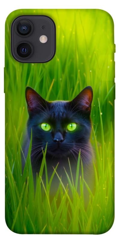 Чехол itsPrint Cat in the grass для Apple iPhone 12 Pro (6.1"), животные, купить оптом с доставкой