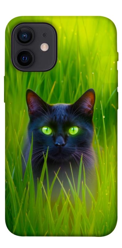 Чехол itsPrint Cat in the grass для Apple iPhone 12 mini (5.4"), животные, купить оптом с доставкой