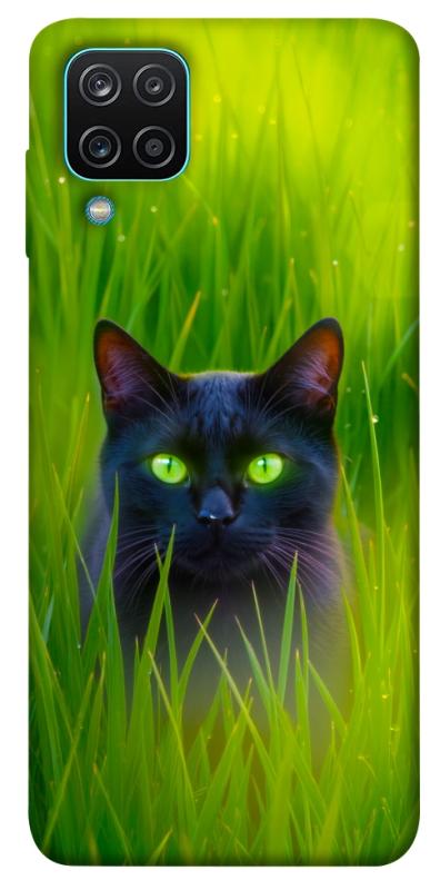 Чехол itsPrint Cat in the grass для Samsung Galaxy A12, животные, купить оптом с доставкой