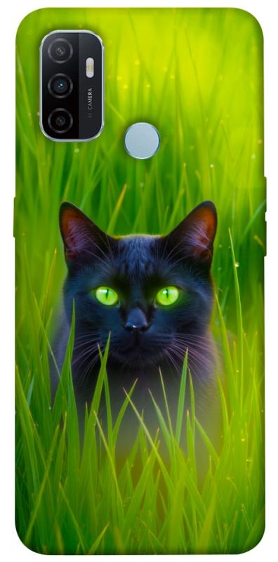 Чехол itsPrint Cat in the grass для Oppo A53 / A32 / A33, животные, купить оптом с доставкой