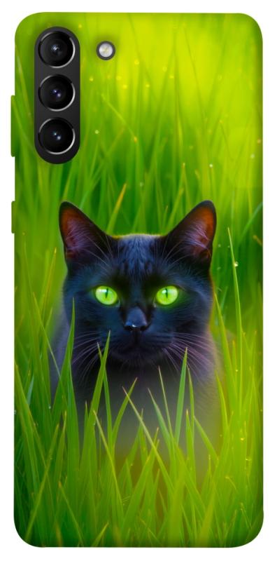 Чехол itsPrint Cat in the grass для Samsung Galaxy S21+, животные, купить оптом с доставкой