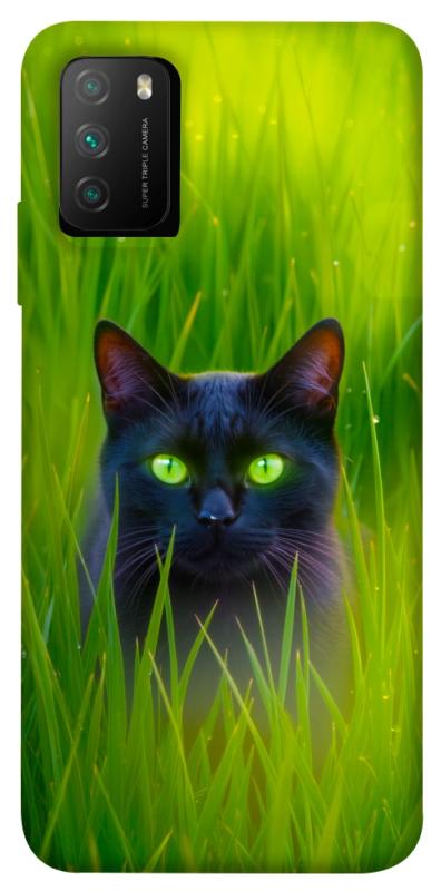 Чехол itsPrint Cat in the grass для Xiaomi Poco M3, животные, купить оптом с доставкой