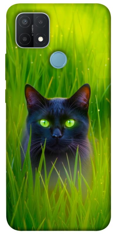 Чехол itsPrint Cat in the grass для Oppo A15s / A15, животные, купить оптом с доставкой