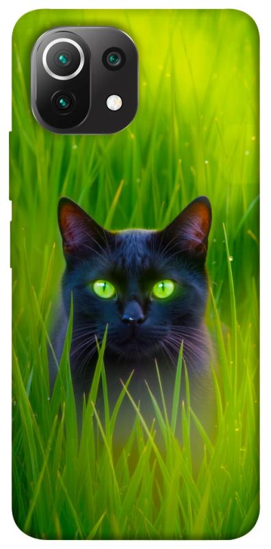 Чехол itsPrint Cat in the grass для Xiaomi Mi 11 Lite, животные, купить оптом с доставкой