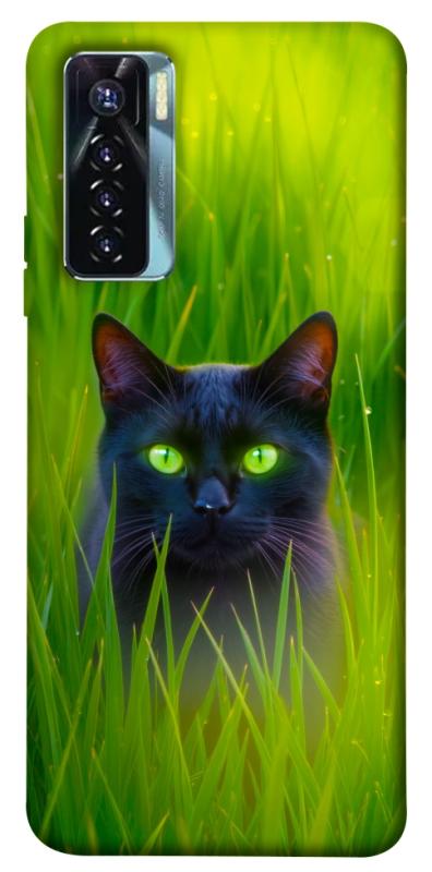 Чехол itsPrint Cat in the grass для TECNO Camon 17 Pro, животные, купить оптом с доставкой