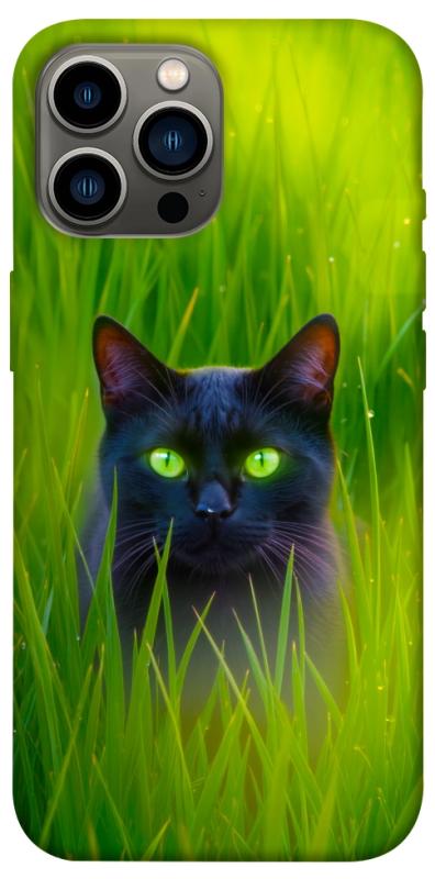 Чехол itsPrint Cat in the grass для Apple iPhone 13 Pro Max (6.7"), животные, купить оптом с доставкой