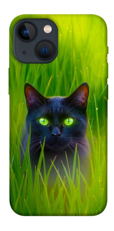Чохол itsPrint Cat in the grass для Apple iPhone 13 mini (5.4"), тварини, купити оптом з доставкою
