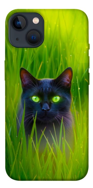Чехол itsPrint Cat in the grass для Apple iPhone 13 (6.1"), животные, купить оптом с доставкой