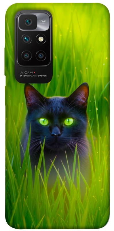 Чохол itsPrint Cat in the grass для Xiaomi Redmi 10, тварини, купити оптом з доставкою