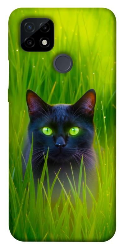 Чехол itsPrint Cat in the grass для Realme C21, животные, купить оптом с доставкой