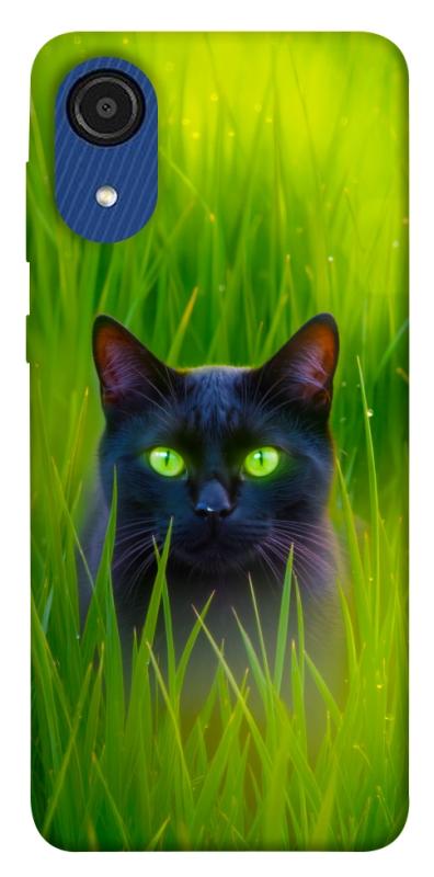 Чехол itsPrint Cat in the grass для Samsung Galaxy A03 Core, животные, купить оптом с доставкой