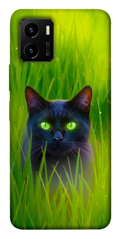 Чехол itsPrint Cat in the grass для Vivo Y15s, животные, купить оптом с доставкой