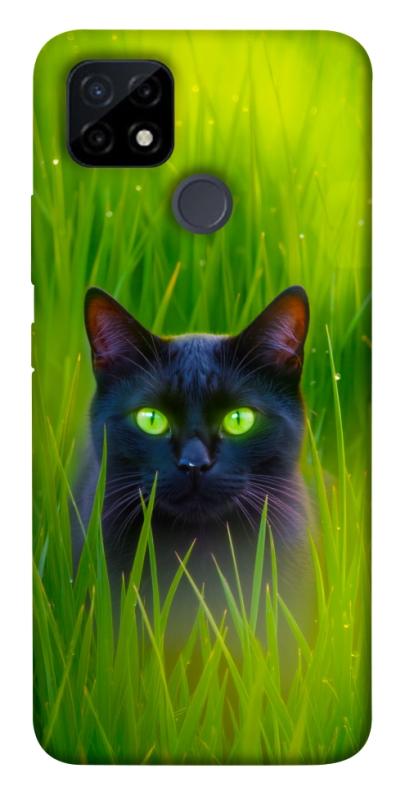 Чехол itsPrint Cat in the grass для Realme C12, животные, купить оптом с доставкой