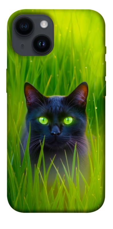 Чехол itsPrint Cat in the grass для Apple iPhone 14 (6.1"), животные, купить оптом с доставкой