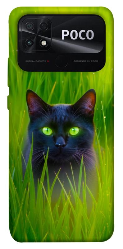 Чехол itsPrint Cat in the grass для Xiaomi Poco C40, животные, купить оптом с доставкой