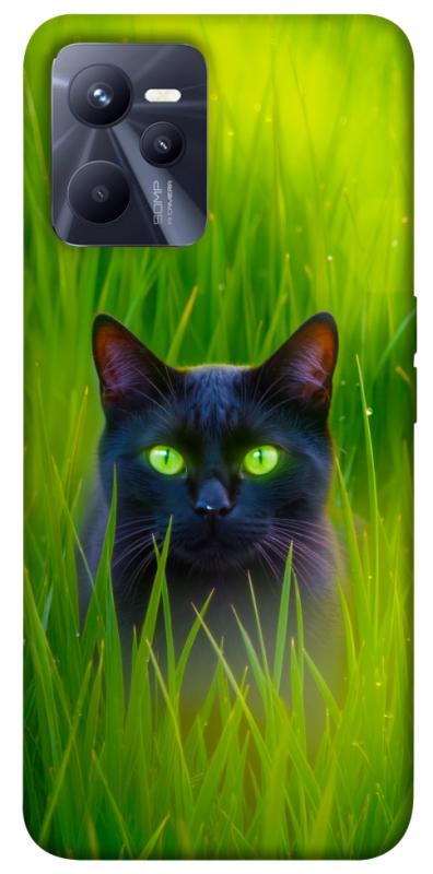 Чехол itsPrint Cat in the grass для Realme C35, животные, купить оптом с доставкой
