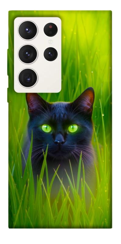 Чехол itsPrint Cat in the grass для Samsung Galaxy S23 Ultra, животные, купить оптом с доставкой