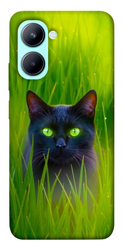 Чехол itsPrint Cat in the grass для Realme C33, животные, купить оптом с доставкой