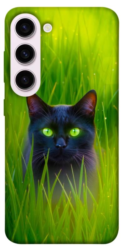 Чехол itsPrint Cat in the grass для Samsung Galaxy S23+, животные, купить оптом с доставкой