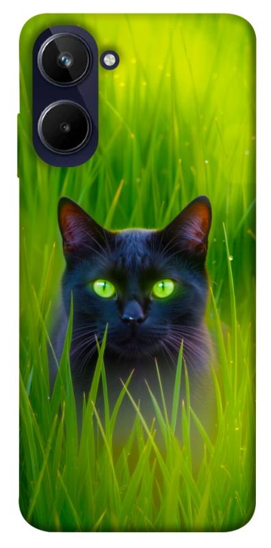 Чехол itsPrint Cat in the grass для Realme 10 4G, животные, купить оптом с доставкой