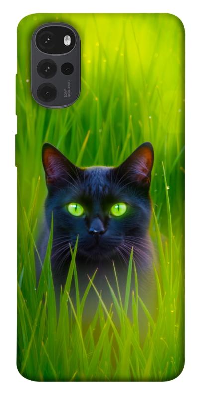 Чехол itsPrint Cat in the grass для Motorola Moto G22, животные, купить оптом с доставкой