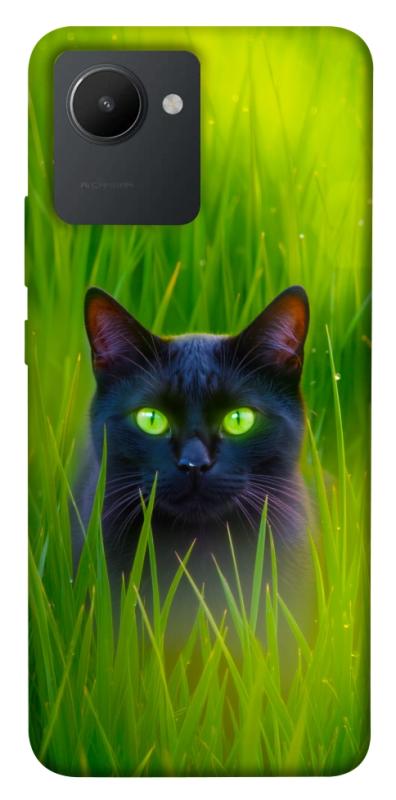 Чехол itsPrint Cat in the grass для Realme C30s, животные, купить оптом с доставкой