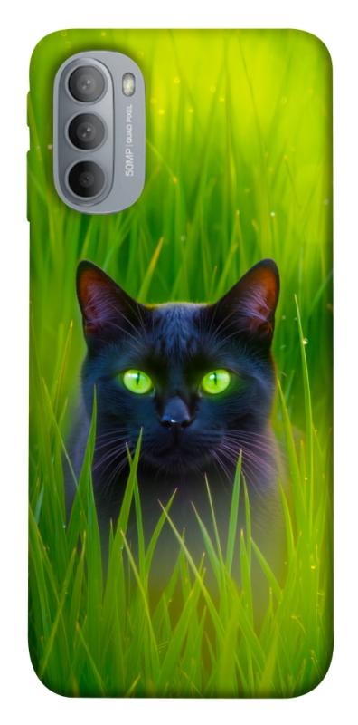 Чехол itsPrint Cat in the grass для Motorola Moto G31, животные, купить оптом с доставкой