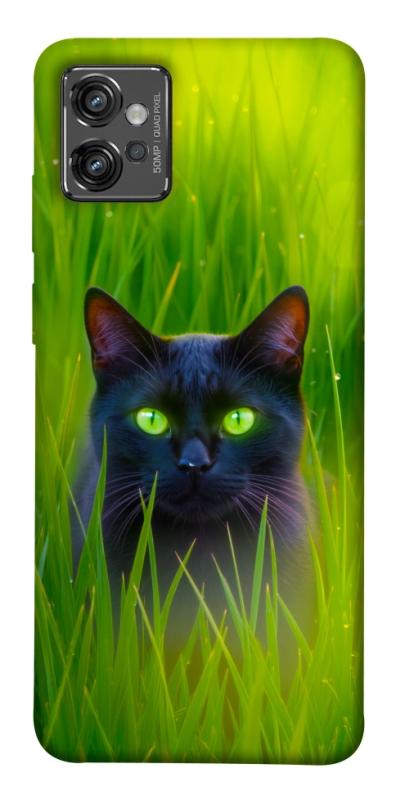 Чехол itsPrint Cat in the grass для Motorola Moto G32, животные, купить оптом с доставкой