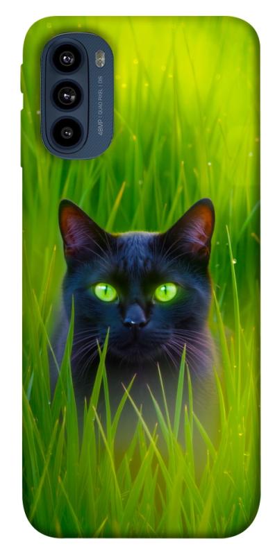 Чехол itsPrint Cat in the grass для Motorola Moto G41, животные, купить оптом с доставкой