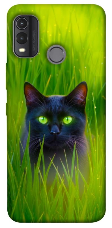 Чехол itsPrint Cat in the grass для Nokia G11 Plus, животные, купить оптом с доставкой